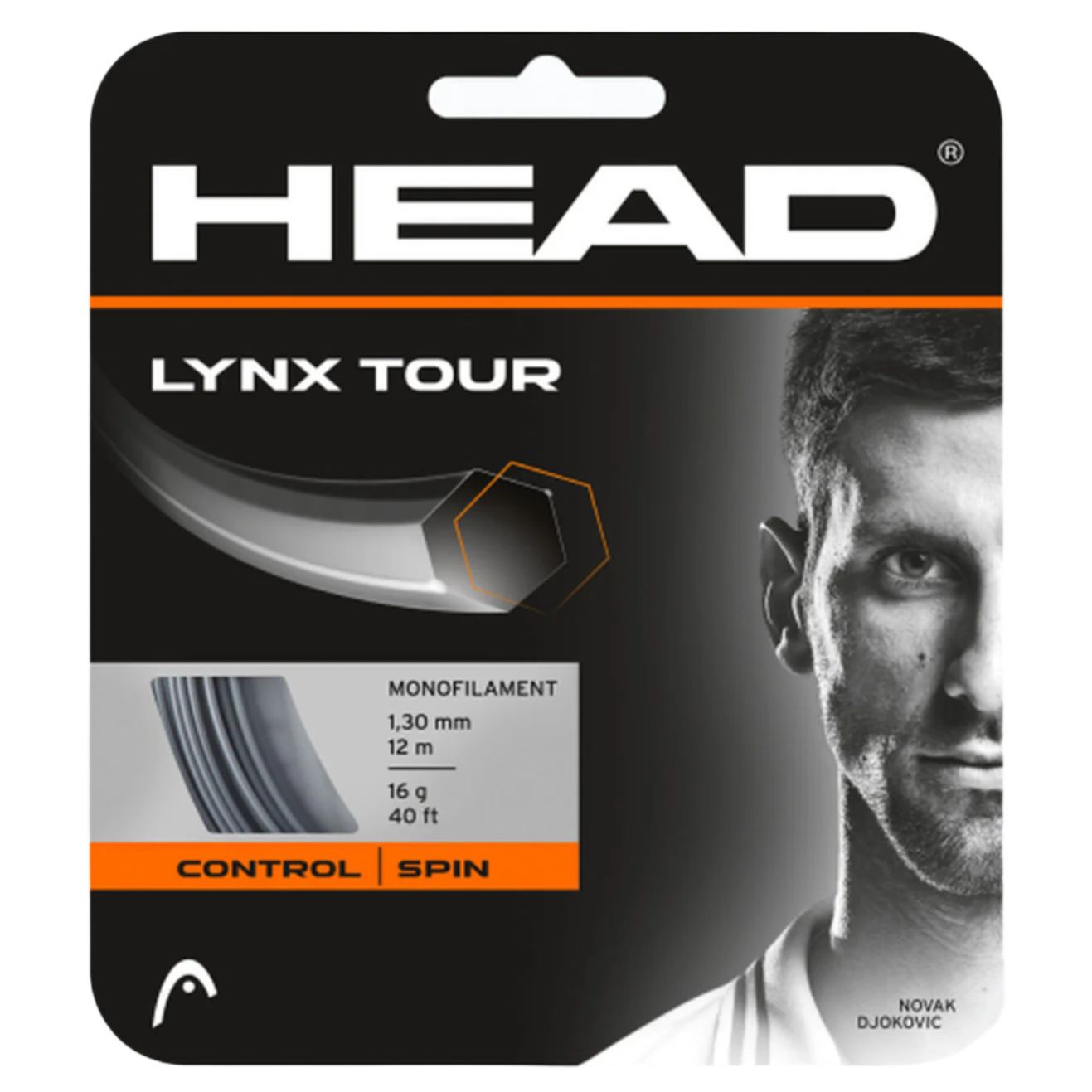 Head Lynx Tour 16/1.30 Tennis String Black - RacquetGuys.ca