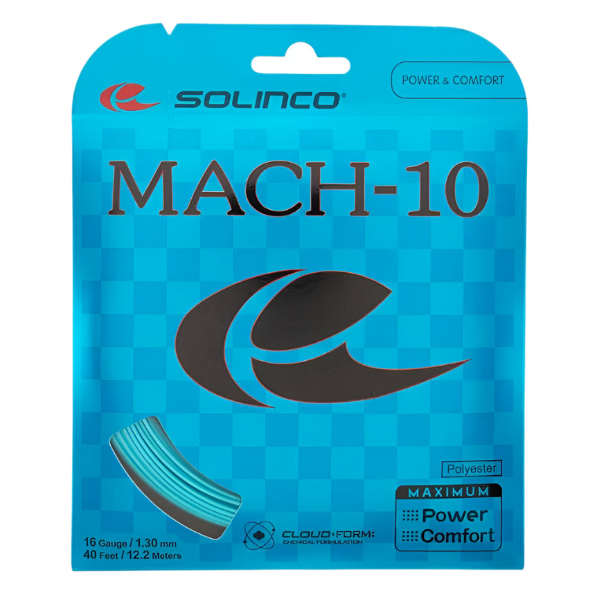 Solinco Mach-10 16/1.30 Tennis String (Blue) - RacquetGuys.ca
