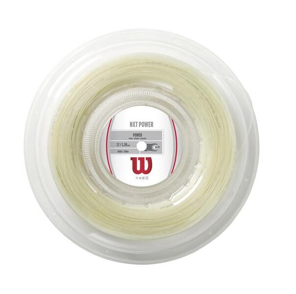 Wilson NXT Power 17/1.25 Tennis String Reel (Natural) - RacquetGuys.ca