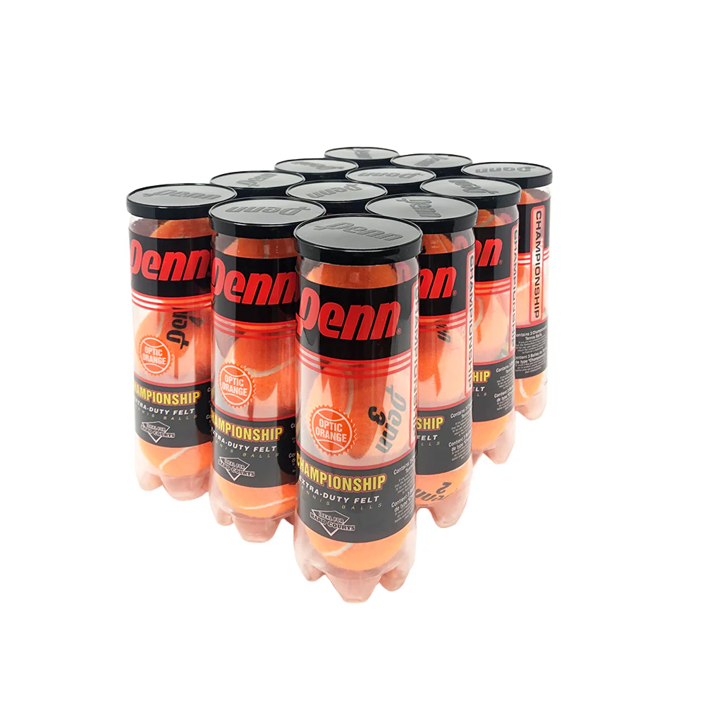 Penn Championship Orange Tennis Balls - 12 Can Case - RacquetGuys.ca