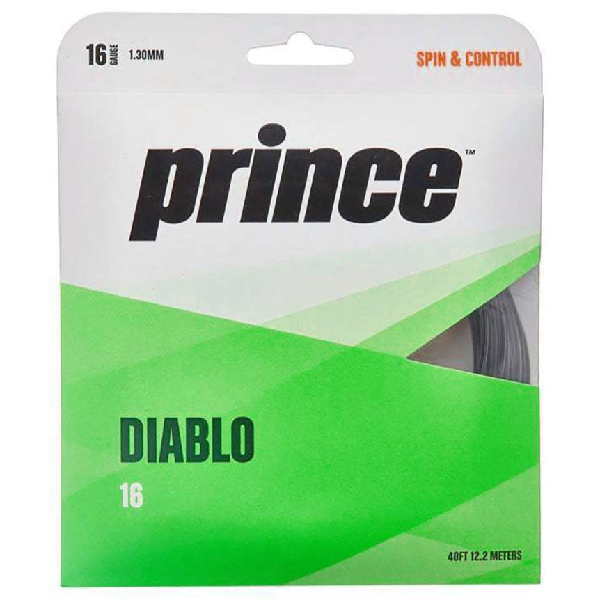 Prince Diablo 16/1.30 Tennis String (Silver) - RacquetGuys.ca