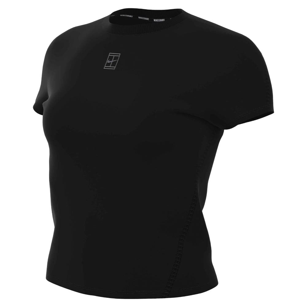 Nike Women's Dri-FIT Advantage SS Top (Black) - RacquetGuys.ca