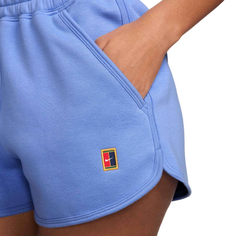 Nike Women's Court Heritage Fleece Short (Royal Pulse) - RacquetGuys.ca