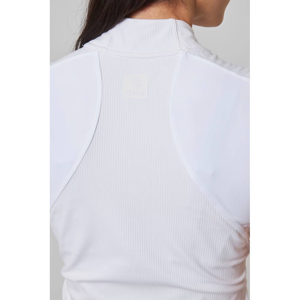MPG Women's Vital Mock Neck Tank Top (White) - RacquetGuys.ca