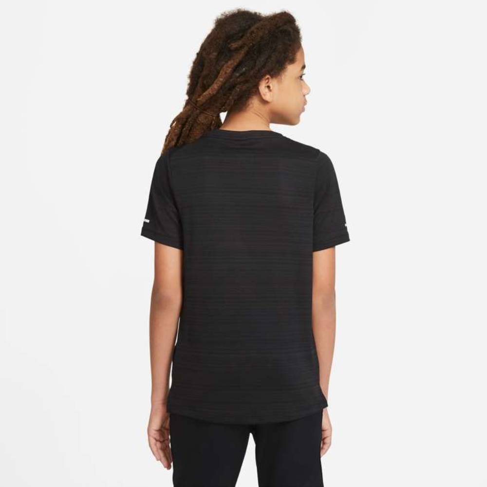 Nike Boys Dri-FIT Miler Top (Black) - RacquetGuys.ca