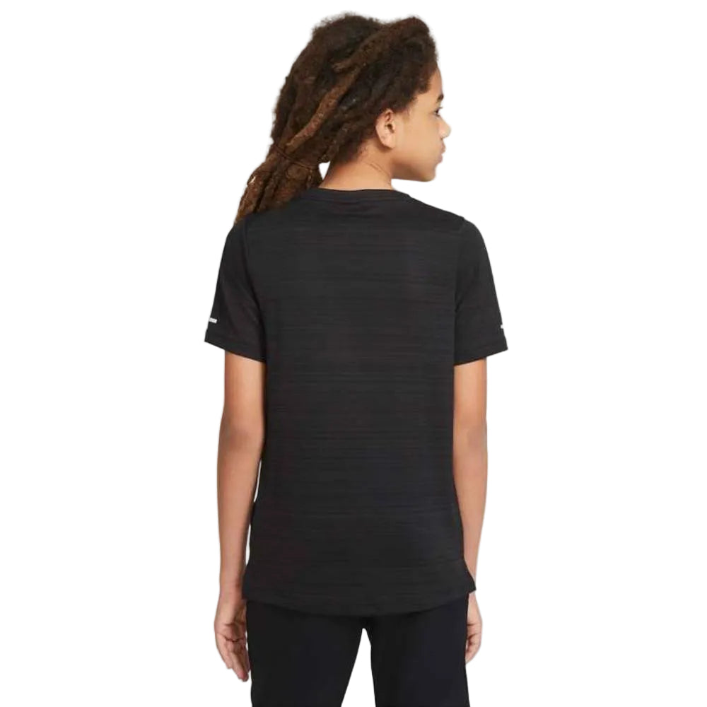 Nike Boys Dri-FIT Miler Top (Black) - RacquetGuys.ca
