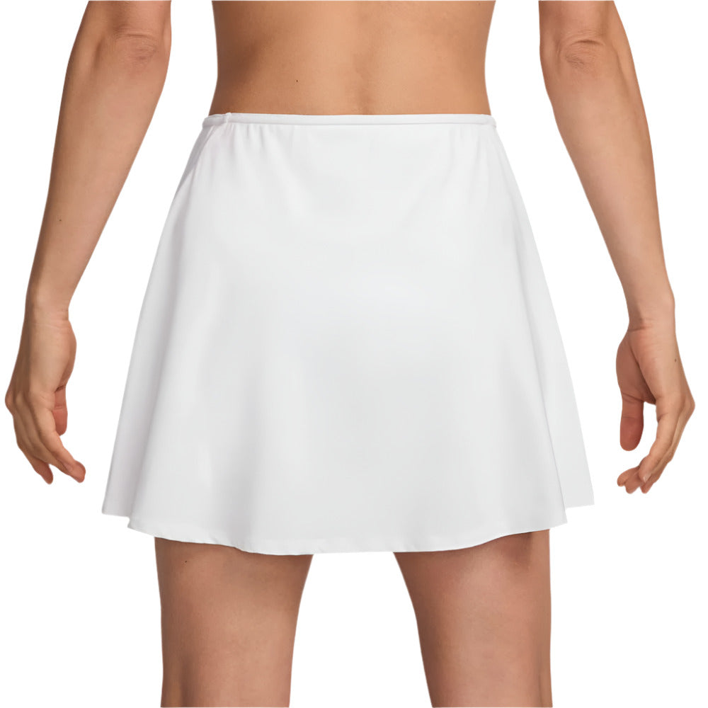 Nike Women's Dri-FIT Victory Flouncy Skirt (White/Black) - RacquetGuys.ca