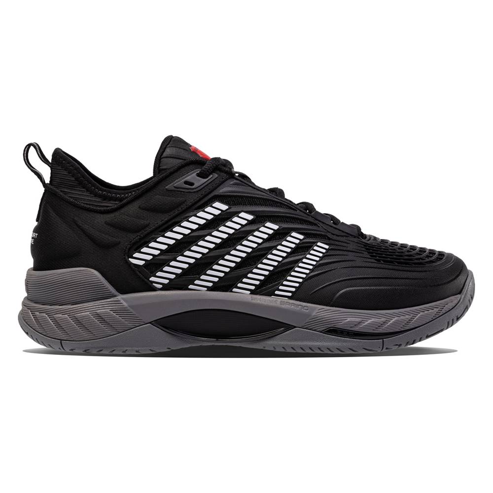 K-Swiss Hypercourt Supreme Men's Tennis Shoe (Black/Grey