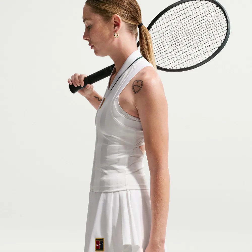 Nike Women's Dri-Fit Slam HR London Skirt (White)