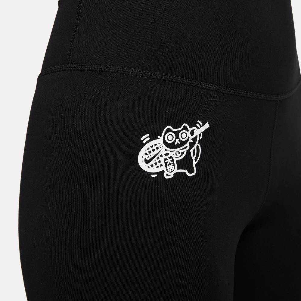 Nike Women's Naomi Osaka High-Waisted Cropped Tights (Black) - RacquetGuys.ca