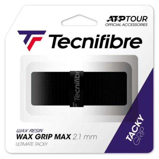 Tecnifibre Wax Grip Max Replacement Grip (Black) - RacquetGuys.ca