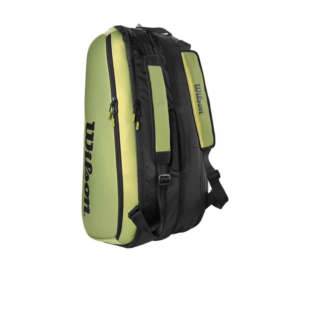 Wilson Super Tour Blade 9 Pack Racquet Bag (Green/Black) - RacquetGuys.ca