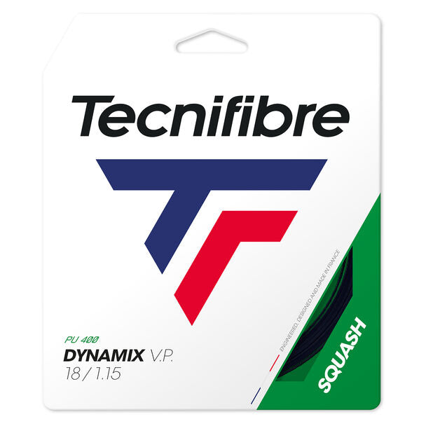 Tecnifibre Dynamix VP 18L Squash String (Black) - RacquetGuys.ca