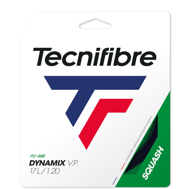 Tecnifibre Dynamix VP 17L Squash String (Black) - RacquetGuys.ca