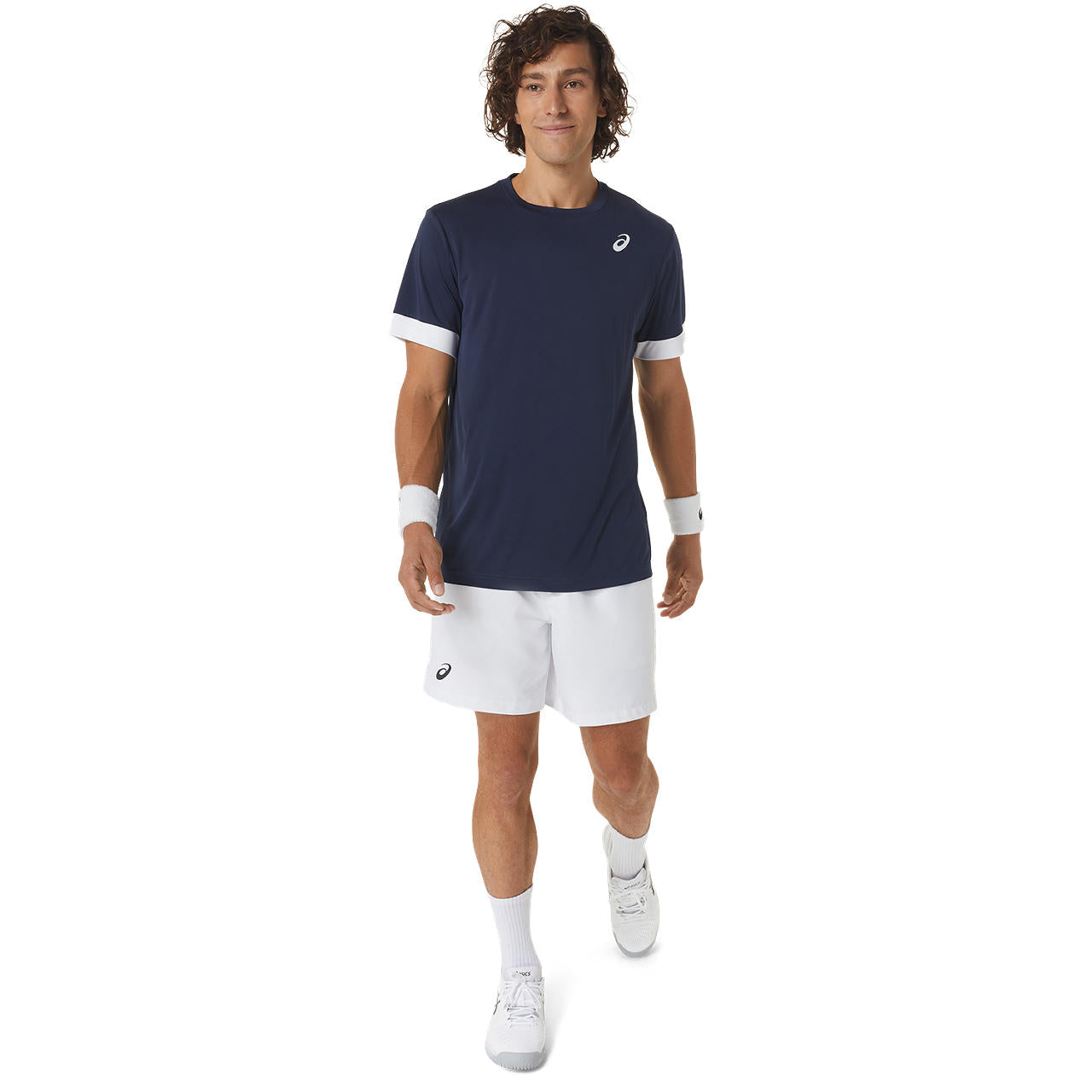 Asics Men's Court 7-Inch Shorts (White) - RacquetGuys.ca