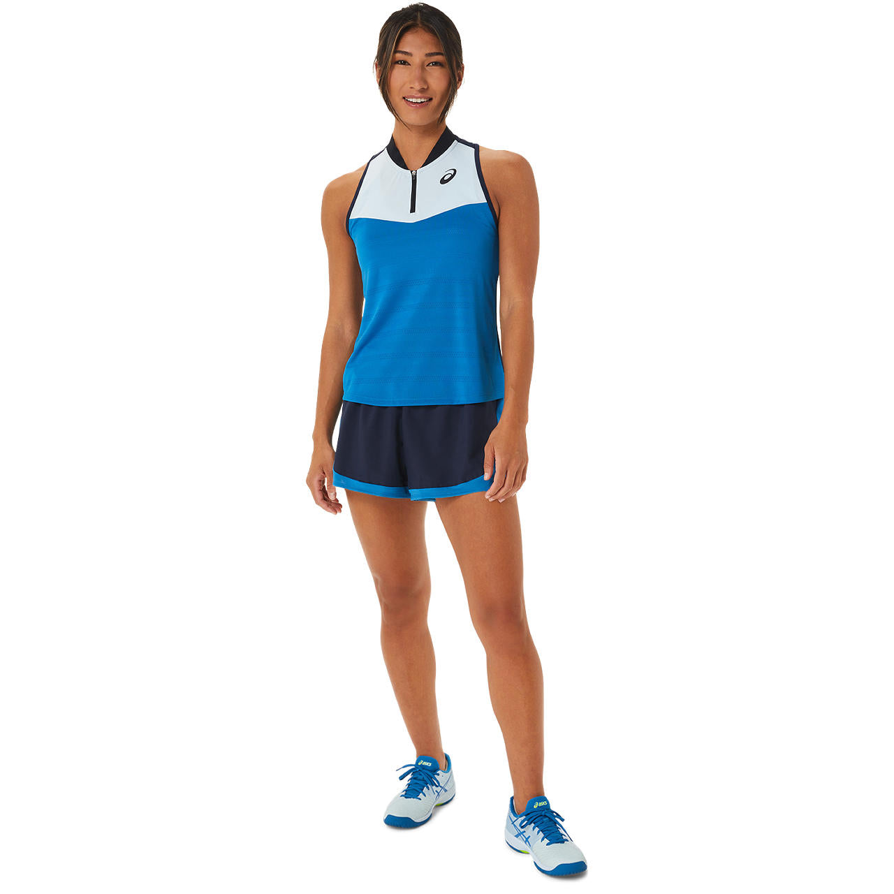 Asics Women's Match Short (Midnight/Hazard Green) - RacquetGuys.ca