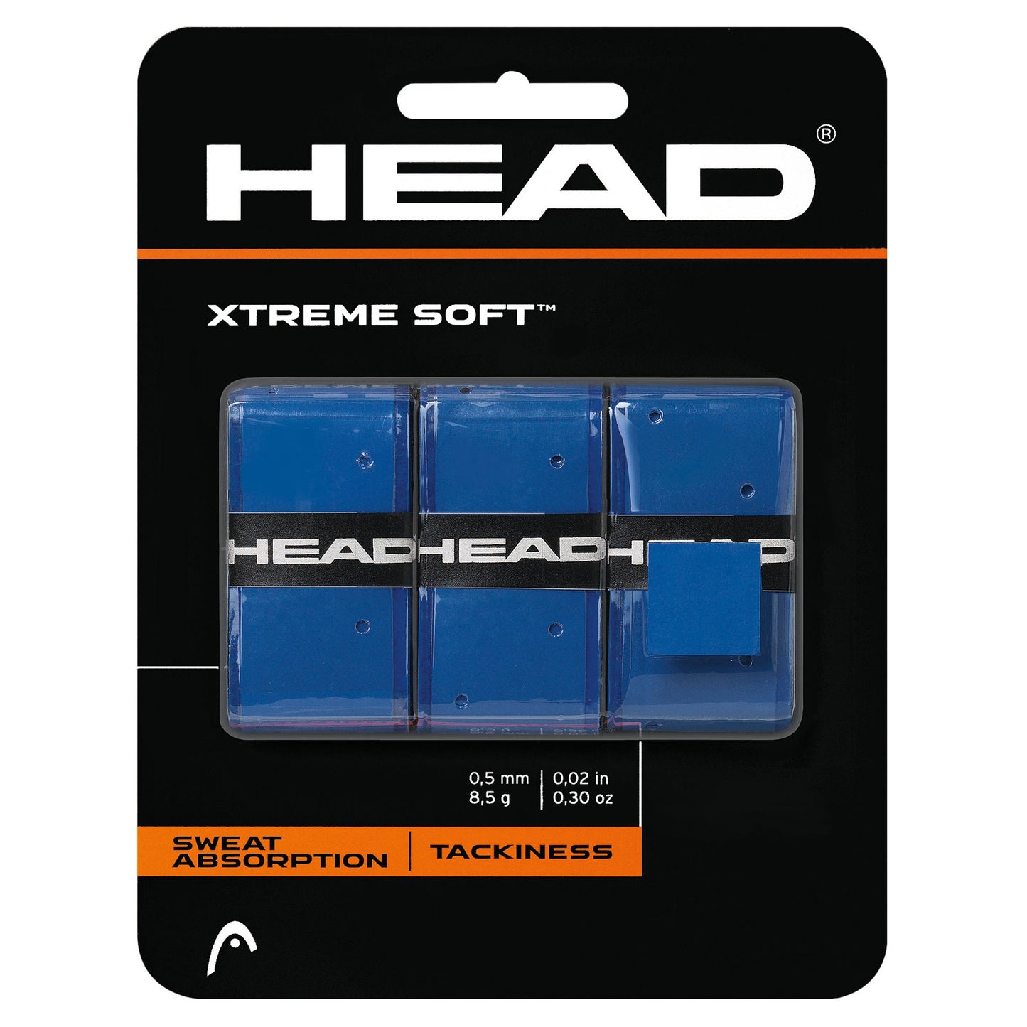 Head Xtreme Soft Overgrip 3 Pack (Blue) - RacquetGuys.ca