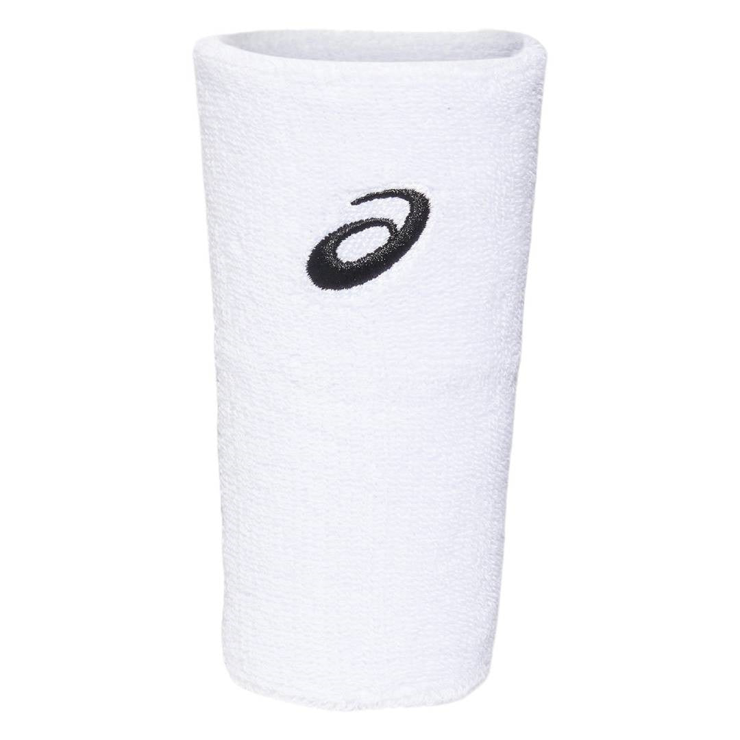 Asics Wristband Performance Wide (White) - RacquetGuys.ca