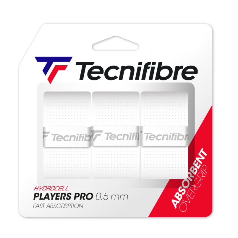 Tecnifibre ATP Pro Players Overgrip 3 Pack (White) - RacquetGuys.ca