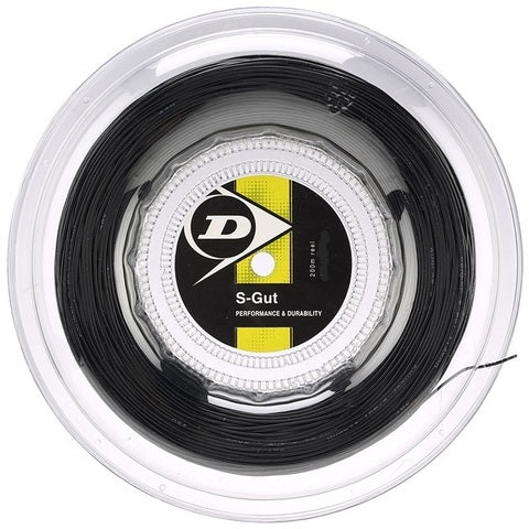 dunlop sport fishing reel Dunlop Synthetic Gut 17/1.25 Tennis String Reel (Black) – RacquetGuys.ca