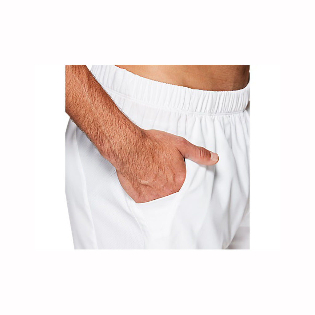 Asics Men's Elite 7 Inch Short (White) - RacquetGuys.ca