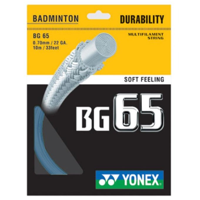 Yonex BG 65 Badminton String (Turquoise) - RacquetGuys.ca