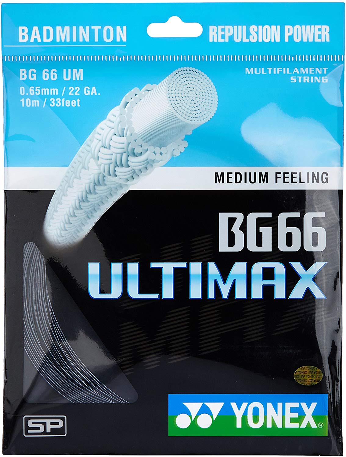 Yonex BG 66 Ultimax Badminton String (Black) – RacquetGuys.ca