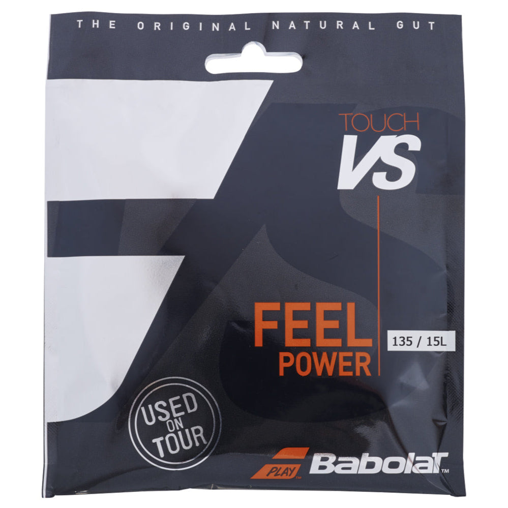 バボラ TouchVS 135 Babolat Touch VS 15L/1.35 Tennis String (Natural) – RacquetGuys.ca