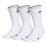 adidas Men's Cushioned Crew Socks (White) - RacquetGuys.ca