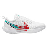 Nike Court Zoom Pro Women's Tennis Shoe (White/Red/Teal)