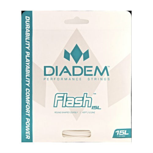 Diadem Flash 16 Tennis String (White) - RacquetGuys.ca