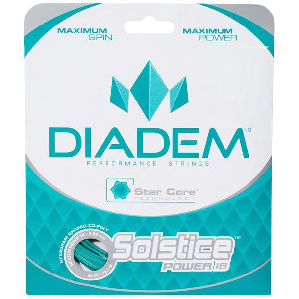 Diadem Solstice Power 18 Tennis String (Teal) - RacquetGuys.ca