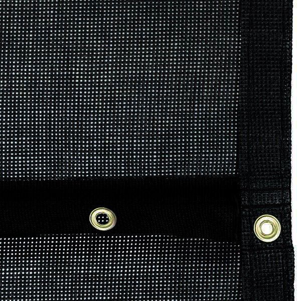 Premium PVC Windscreen - 9 Ft. Height, Per Linear Ft. (Black) - RacquetGuys.ca