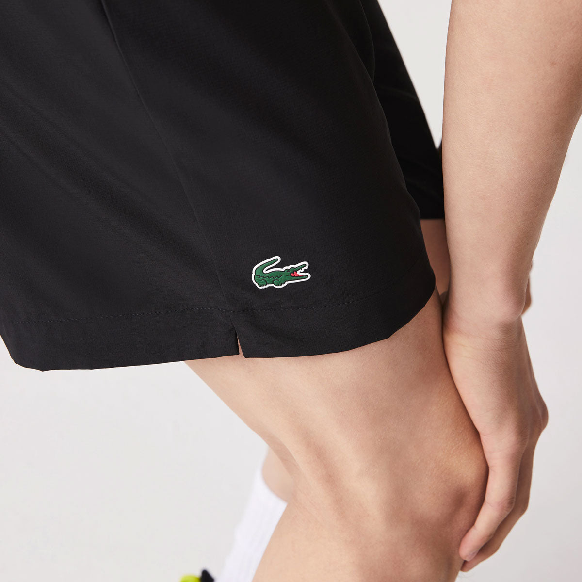 Lacoste Men's Ultra Light 8-inch Short (Black/White) - RacquetGuys.ca