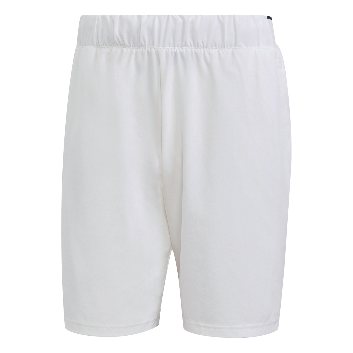 adidas Men's Club Stretch Woven 7-Inch Shorts (White/Black) - RacquetGuys.ca
