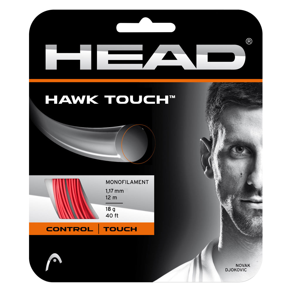 Head Hawk Touch 18 Tennis String (Red) - RacquetGuys.ca