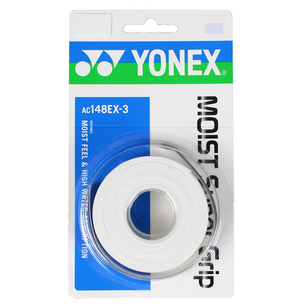 Yonex Moist Super Grip Overgrip 3 Pack (White) – RacquetGuys.ca