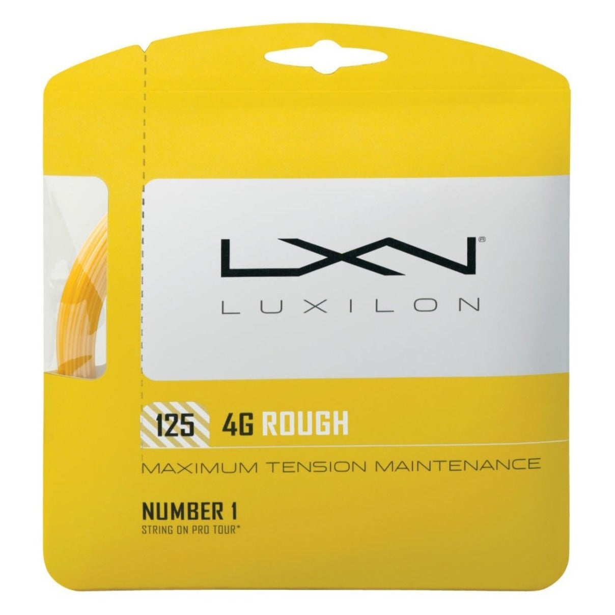 Luxilon 4G Rough 16L Tennis String (Gold) - RacquetGuys.ca