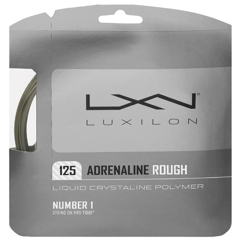 Luxilon Adrenaline Rough 16L Tennis String (Platinum) - RacquetGuys.ca