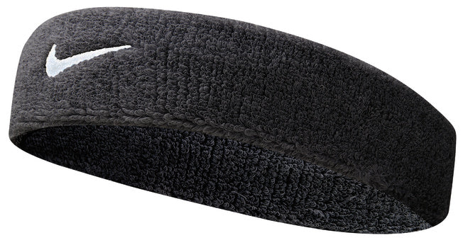 Nike Swoosh Headband (Black/White) - RacquetGuys.ca