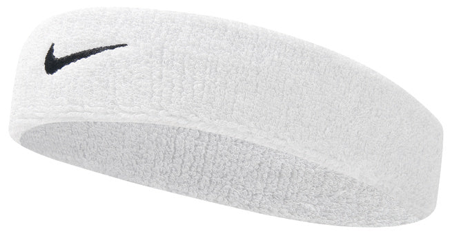 Nike Swoosh Headband (White/Black) - RacquetGuys.ca