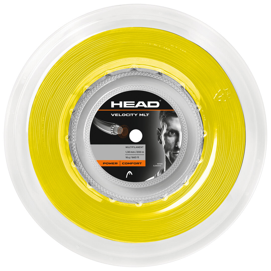 Head Velocity MLT 16 Tennis String Reel (Yellow) - RacquetGuys.ca