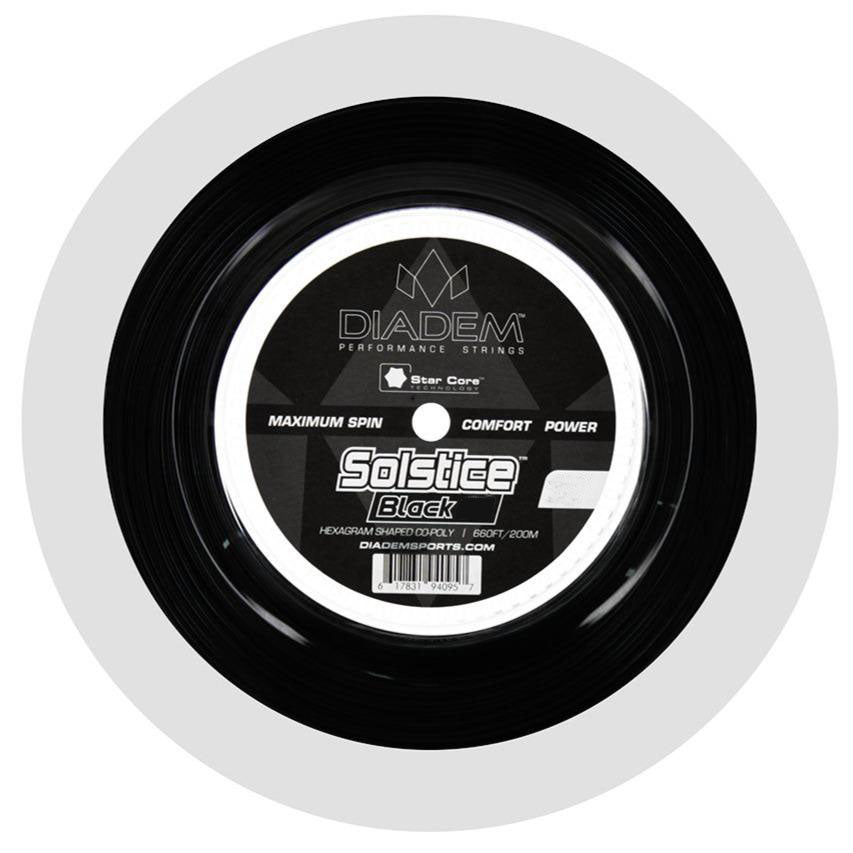Diadem Solstice Black 17 Tennis String Reel (Black) - RacquetGuys.ca