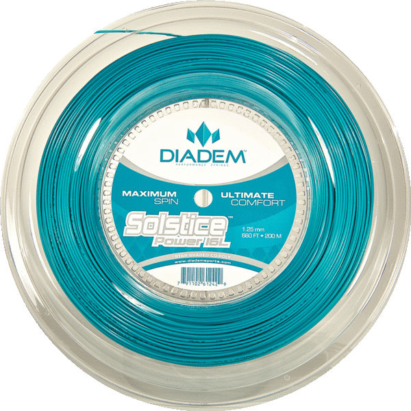 Diadem Solstice Power 16L Tennis String Reel (Teal) - RacquetGuys.ca