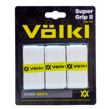 Volkl Super Grip II Overgrip 3 Pack (White) - RacquetGuys.ca
