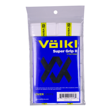 Volkl Super Grip II Overgrip 12 Pack (White) - RacquetGuys.ca