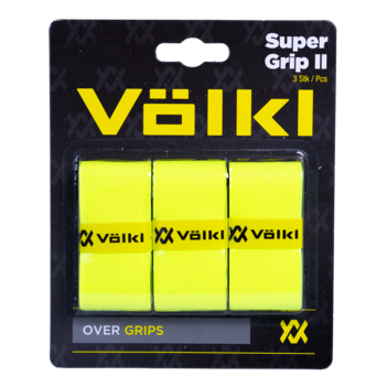 Volkl Super Grip II Overgrip 3 Pack (Neon Yellow) - RacquetGuys.ca