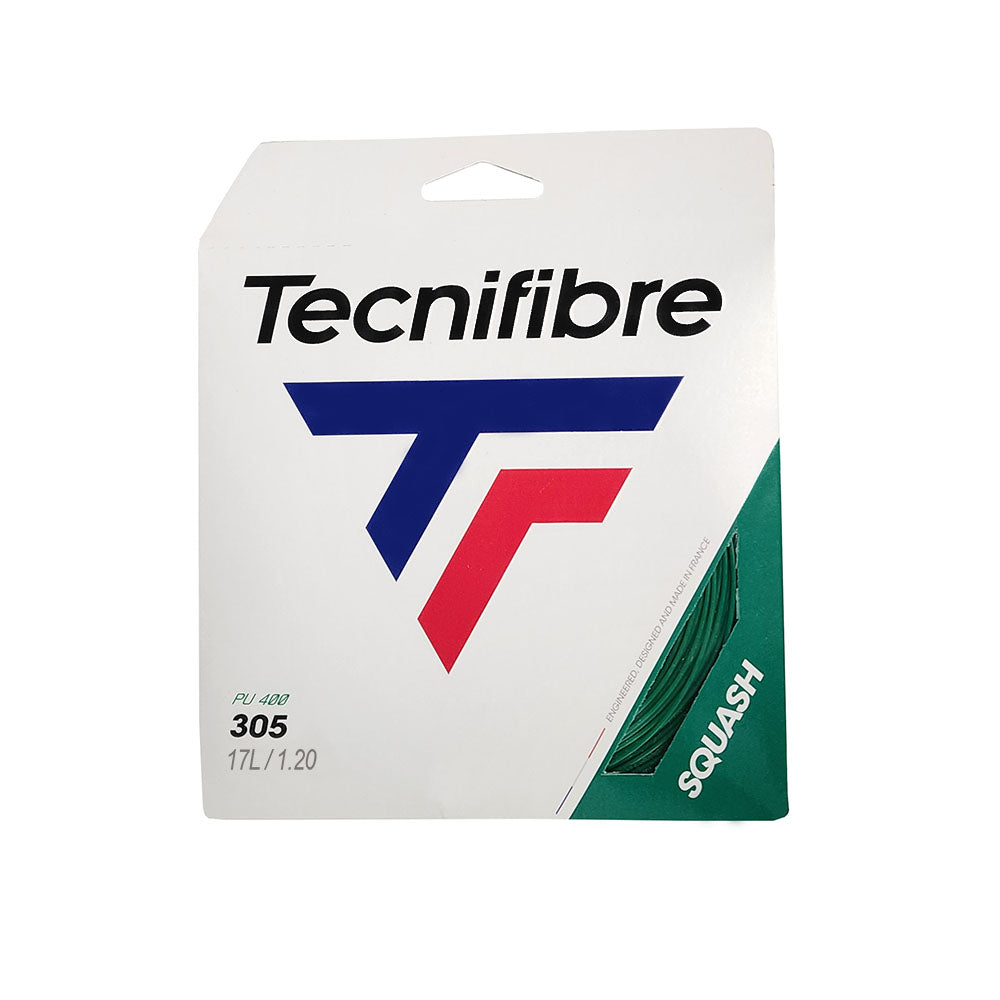 Tecnifibre 305 17L Squash String (Green) - Cut from REEL - RacquetGuys.ca