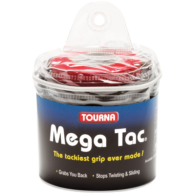 Tourna Mega Tac Overgrip 30 Pack Travel Pack (Black) – RacquetGuys.ca
