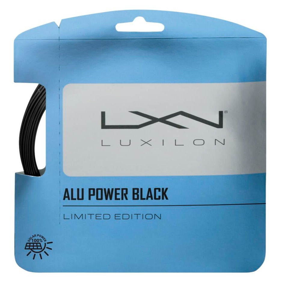 Luxilon ALU Power 16L Tennis String (Black) - RacquetGuys.ca